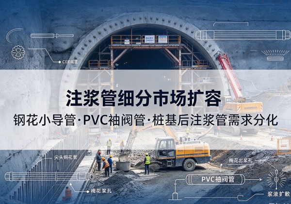 南昌注浆管细分市场扩容，隧道钢花小导管、PVC 袖阀管、桩基后注浆管需求分化